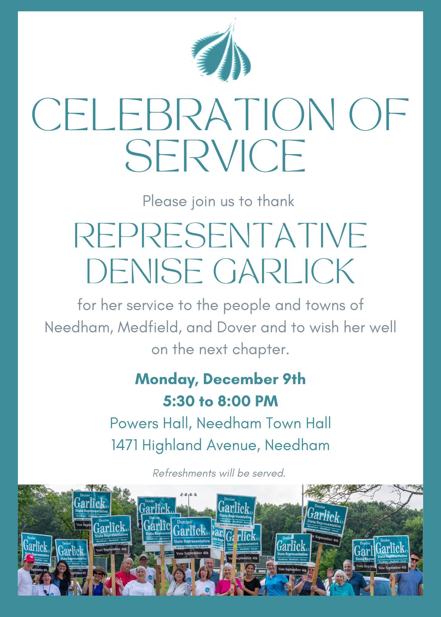 Representative Denise Garlick - Celebration of Service